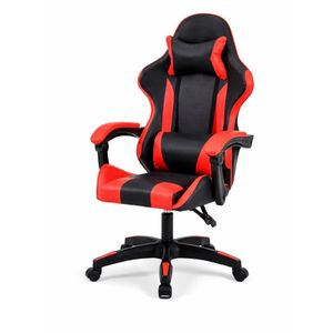 Chaise Gamer Gaming PRO Chair Gaming Inclinable, Repose Pieds, Dossier Lombaire, Coussin Cou, Résistance aux Chocs