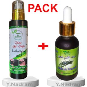 زيوت عضوية 100% مضادة لتساقط الشعر 100 مل وزيت إكليل الجبل الطبيعي 100% 30 مل