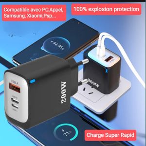 شاحن USB وC السريع متوافق مع iPhone Samsung xiaomi redmi OPOO