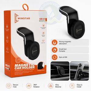 WINSTAR Support Magnétique Voiture Car WR-01 – Rotation 360° – Compact & Robuste
