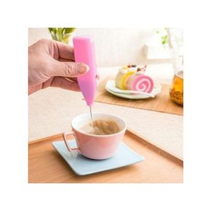 Mousseur à lait et café mixeur plongeant à café au lait batteur portable / rose