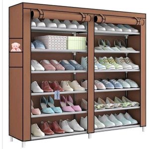 Organisateur de Chaussures Grande Capacité avec Poches Latérales