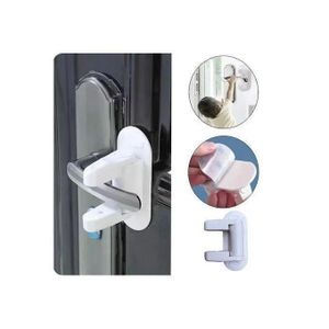 Serrure de sécurité - Professionnelle - Anti-rotation - Multifonction - Pour bébé et enfant - Blanc