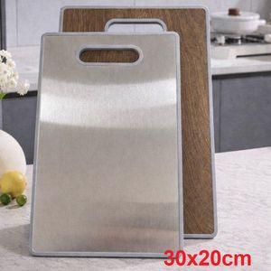 لوح تقطيع من الفولاذ المقاوم للصدأ، لوح تقطيع من الفولاذ المقاوم للصدأ، لتقطيع اللحوم والخضراوات