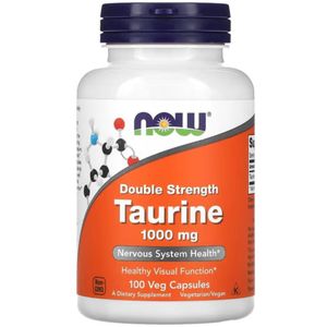 Now Taurine Double Strength 1000 mg – 100 Veg Caps – Système Nerveux