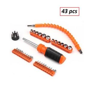 جديد مفكات البراغي المرنة لقم التمديد للعمود والمفك المرن 43 قطعة