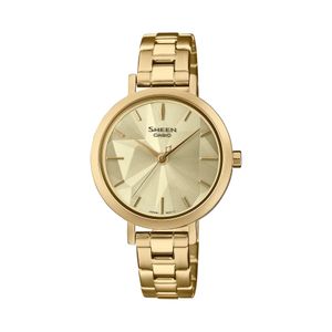 Casio Sheen Collection - Montre élégante dorée - Verre en cristal de saphir Anti rayures - WR 50m - SHE-4558G-9A