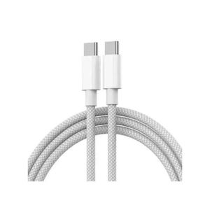 Complet iPhone Type C iPhone 15 Pro Max Blanc Prise + Cable 35W