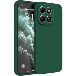 Case غطاء سيليكون أخضر لهاتف Honor X6b