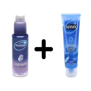 Manix  Gel Lubrifiant Infiniti 100ml+Gel Lubrifiant Pure 200ml