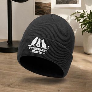 Bonnet d'extérieur élégant pour homme avec imprimé médical animalier, bonnet tricoté sans bord adapté aux hommes et aux femmes, bonnet pour temps froid pour l'automne et l'hiver, bonnet décontracté à enfiler pour l'extérieur, casquette de cyclisme d'ext