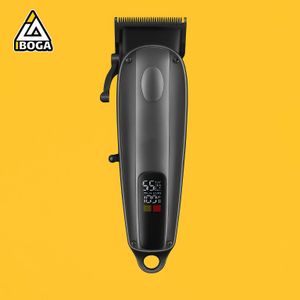 iboga ماكينة قص الشعر الاحترافية عالية الأداء اللاسلكية، بطارية طويلة الأمد، شفرة فولاذية دقيقة