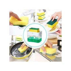 Doseur de Savon Liquide avec Éponge – Compact, Hygiénique