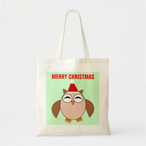 Personalized Christmas owl bag Unique, haute qualité