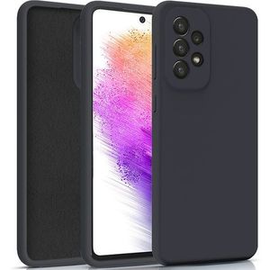Coque Silicone  comaptible avec Samsung  A73 Protection Antichoc Souple,Élégante Noir