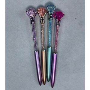 Stylo Diamant,Stylo à Bille En Métal,Diamant Stylo Metal Cristal