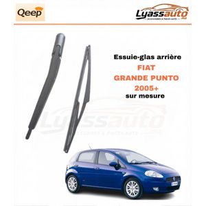 Qeep Balais d'Essuie-Glace+lam Arrière Complet pour FIAT GRANDE PUNTO 2005+
