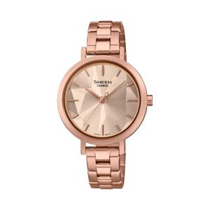 Casio SHE-4558PG-7A - Sheen Collection - Montre élégante bronzée - Verre en cristal de saphir Anti rayures - WR 50m - 