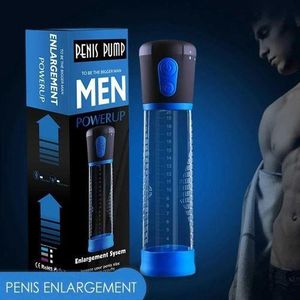 Pompe POWER UP BLUE - Pompe à vide pour hommes, améliore les performances et la confiance en soi pour les couples, appareil de massage masculin étanche