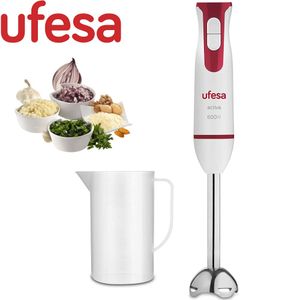 UFESA Mixeur Plongeant Multifonction BP3443 (600 W) Blanc