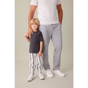 Defacto طقم ولادي سروال مخطط وقميص - قطعتين