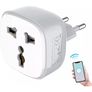 2PCS Prise Connectée Wifi, 16A Compatible avec Android iOS