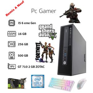 Hp Pack PC bureau complet i5- 6éme Gén-8Go Ram-500Go HDD + Ecran 20 -  Remis à Neuf à prix pas cher