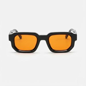 Petites lunettes de soleil rectangulaires au design classique pour hommes et femmes, lunettes de soleil carrées épaisses au design vintage tendance VL 9823