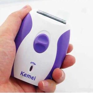 Tondeuse électrique pour femmes, rasoir rechargeable Kemei, appareil d’épilation électrique étanche, tondeuse multifonction visage corps jambes, rasoir féminin sans fil portable