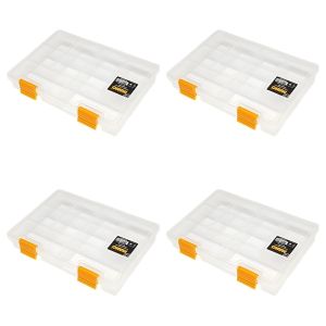 MANO Organiseur PVC Classique Blanc - Rangement et Organisation - 195x140x32mm - Lot de 4