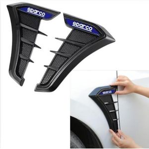 Autocollant universel de sortie d'air latérale d'aileron de requin pour capot et garde-boue pour décoration de voiture. (2 PIECES)