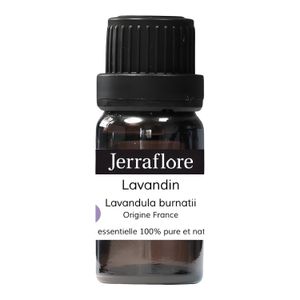 Jerraflore Huile Essentielle Lavandin - Relaxation et Bien-être - 10 ML - Fabriqué en France