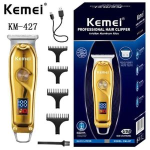 Kemei Tondeuse à cheveux électrique USB Rasoir Led Affichage numérique