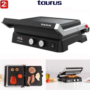 Taurus Panini Grill BISTRO ESSENTIAL plancha et Appareil à Sandwich 2600w 2 en 1 grill et plaque à grillades-2ans de garantie