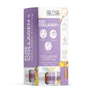 Eric Favre Collagène Pur pour Peau Lisse, Cheveux Brillants & Ongles Forts, Anti-âge, Éclat Naturel & Vitalité Retrouvée, Ampoules