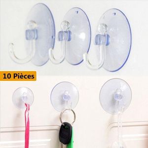 10 Pcs Stockage Cuisine Rails Cintre Salle De Bain Ventouse