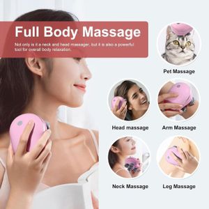 General Appareil de Massage du Cuir Chevelu Relaxant Rose – Anti-Stress, Stimule la Circulation & Détente Profonde à Domicile