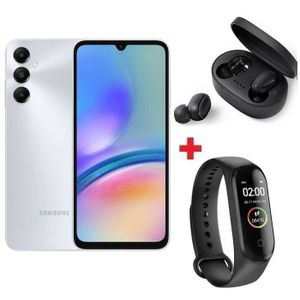 Samsung Galaxy A05s - 6,7" FHD+ - 4GB+128GB - 50 MP - Silver + Band + Écouteur