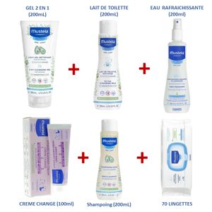 Mustela Bébé Lingettes Dermo apaisantes, 70 PIÈCES