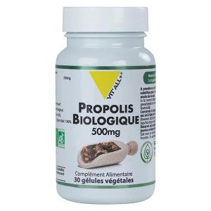 Propolis Bio Purifiée - 500mg - Complément Alimentaire Naturel pour le Bien-être & Immunité - 30 Gélules Végétales
