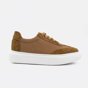 D'Urbano Trafo 020 : Espadrille en Cuir Daim Tabac