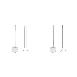 Porte Rouleau - Chrome - Accessoire de Salle de Bain - 60 Cm