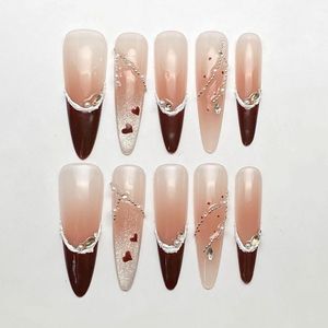 OhMy Nail KOREA 100% handmade gel press-on nails faux ongles OMNKL028-M