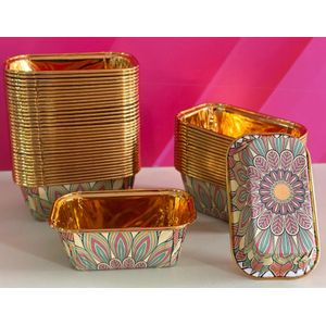 50 caissettes rectangulaires