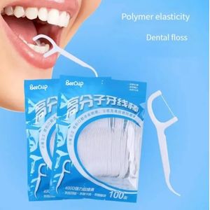 100Pcs Pack Cure-Dents En Plastique Cure-Dents Dentaires Soins Bucco- F