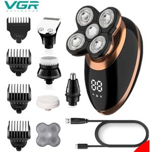VGR ماكينة حلاقة 5 في 1 ماكينة حلاقة كهربائية قابلة للشحن USB قابلة للغسل ماكينة حلاقة للرجال أجهزة العناية الشخصية ماكينة حلاقة كهربائية V-316