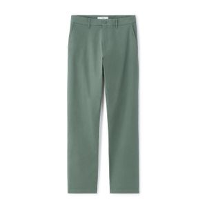 Celio Pantalon chino straight en coton stretch longueur standard - VERT MOYEN