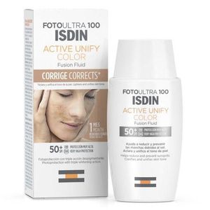 كريم واقي شمس FotoUltra 100 ISDIN Active Unify Color Fusion Fluid SPF 50+