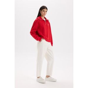 Defacto Pantalon Femme en coton - Écru - A5199AX.