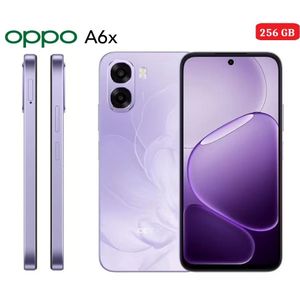 Oppo Smartphone A6x , 4GB 256GB, 6.75 LCD HD+, 6100mAh, Violet Purple